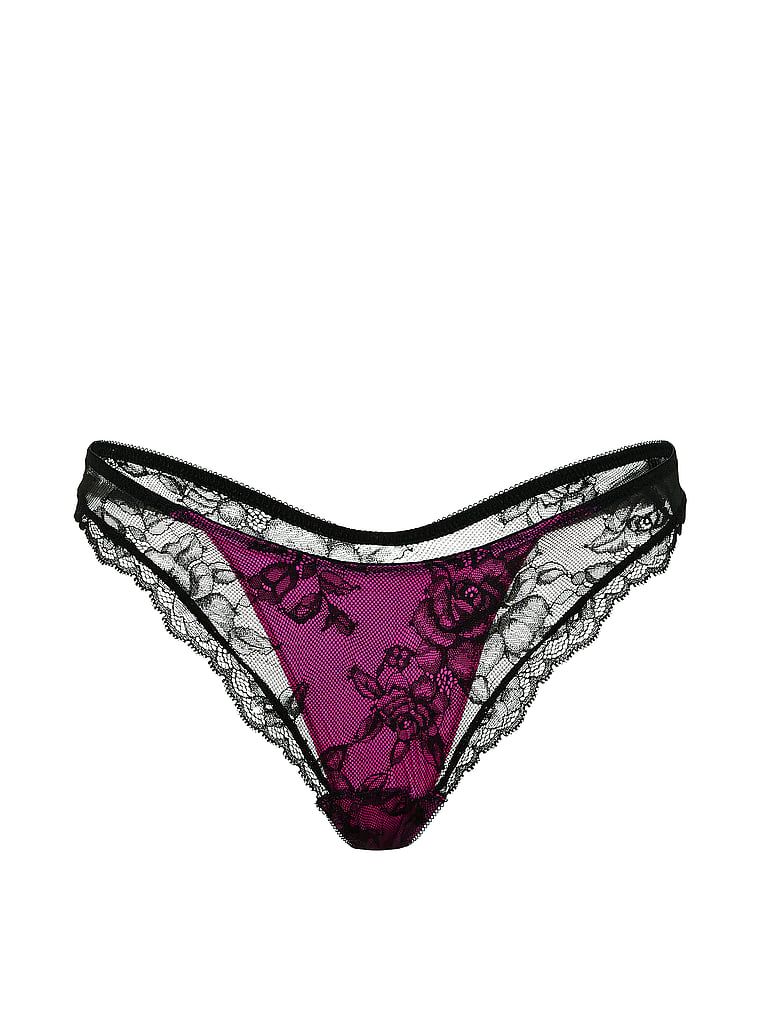 Čipkasti preklop tanga. Proizvod je ružičaste boje i dolazi iz kolekcije Very Sexy.