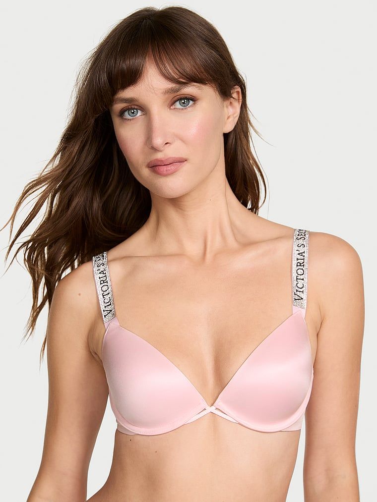 Very Sexy Blago podstavljeni grudnjak s Shine Strap Demi sjajnim naramenicama