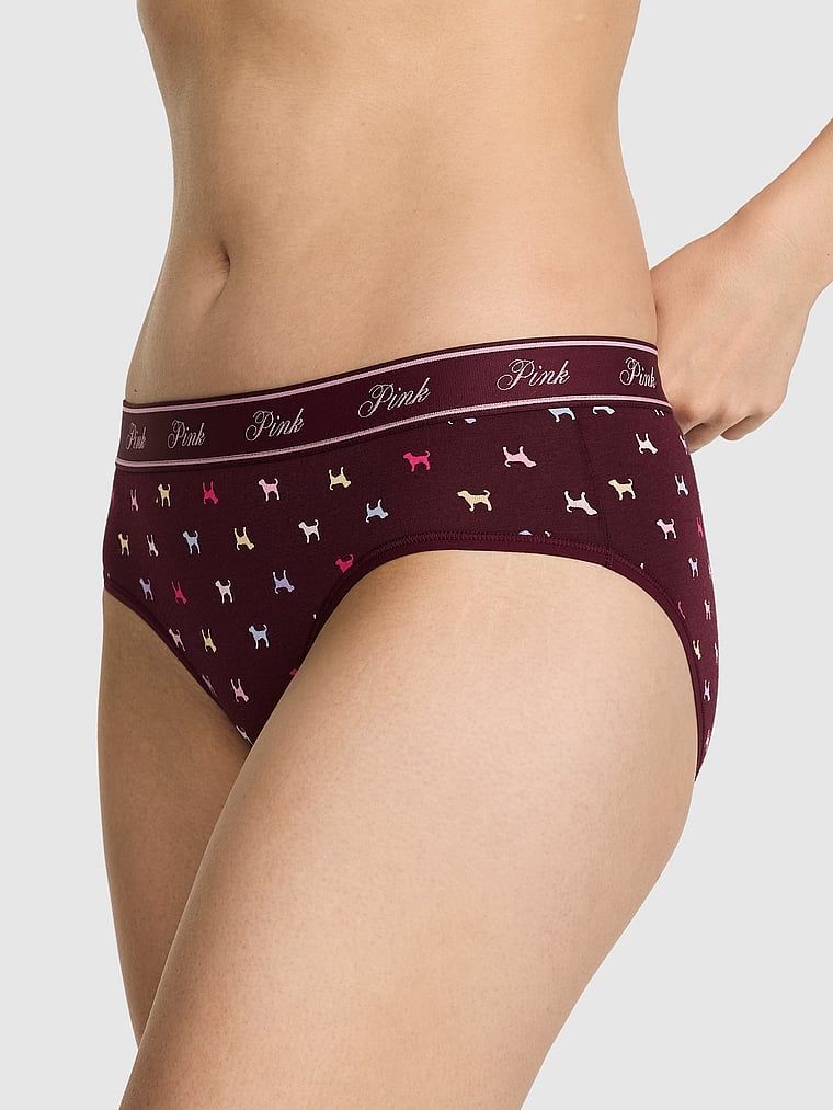 PINK Pamučne hiphugger gaćice s logom