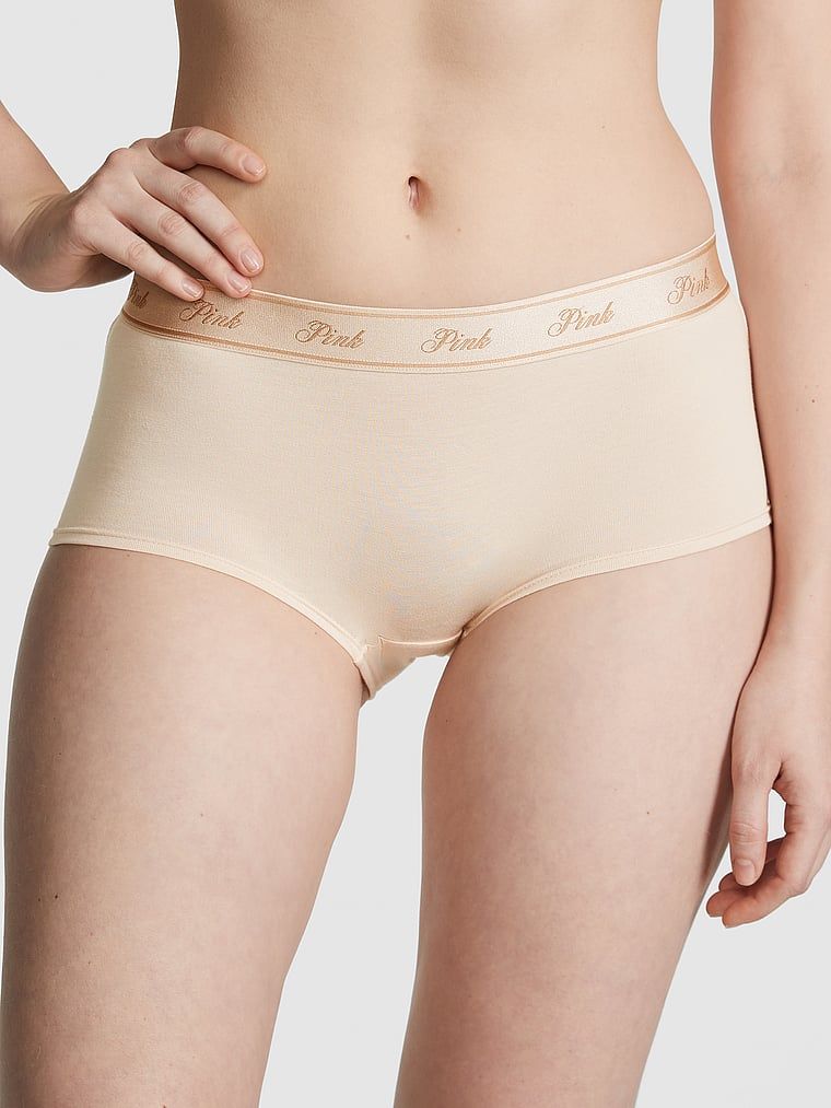 PINK Pamučne boyshort gaćice s logotipom