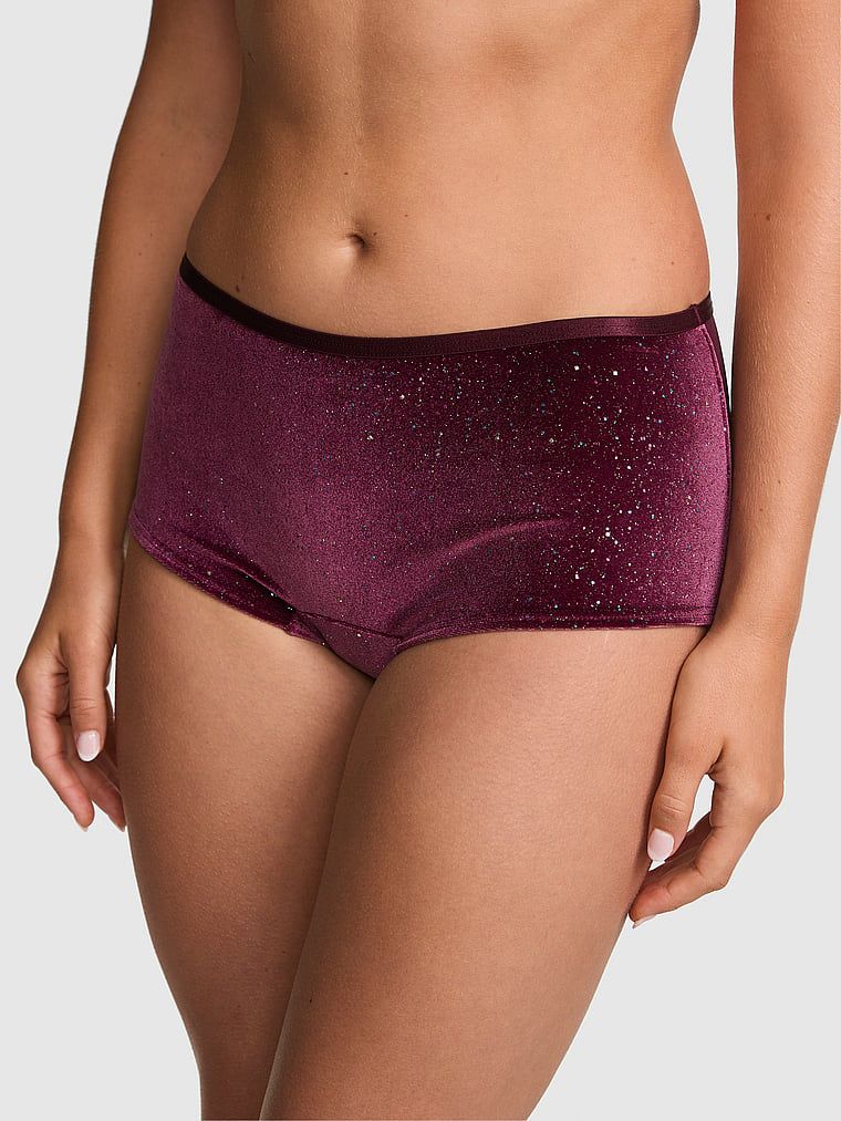 PINK Plišane boyshort gaćice Plush Touch