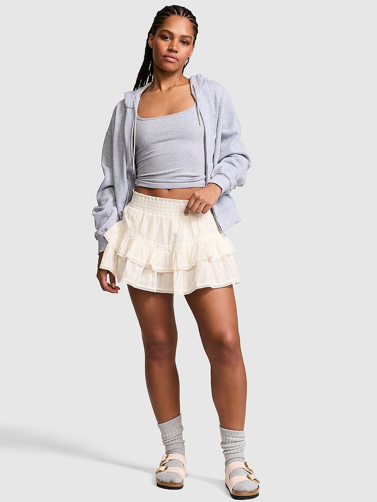 PINK Frill Seeker Rue skort suknja