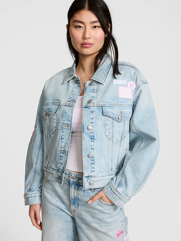 Traper jakna boyfriend (trucker) Denim by PINK