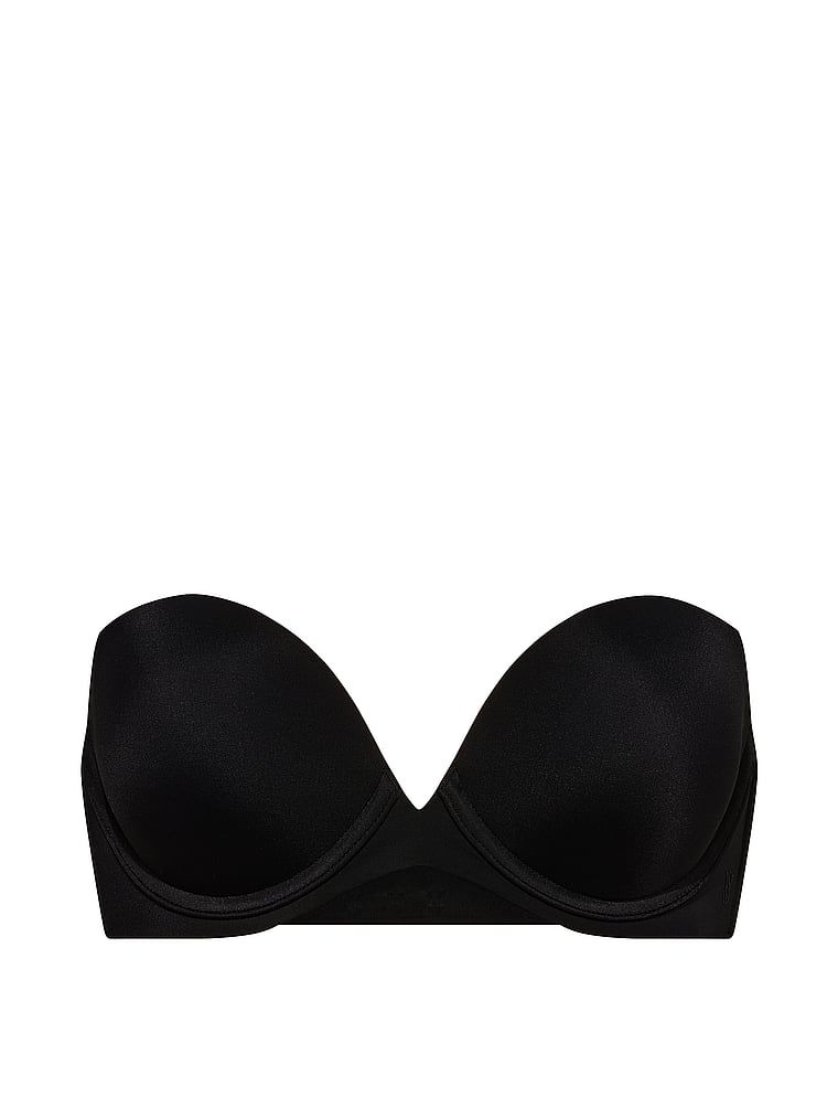 Push-up grudnjak bez naramenica. Proizvod je crn i dolazi iz kolekcije Invisible by Victoria's Secret.