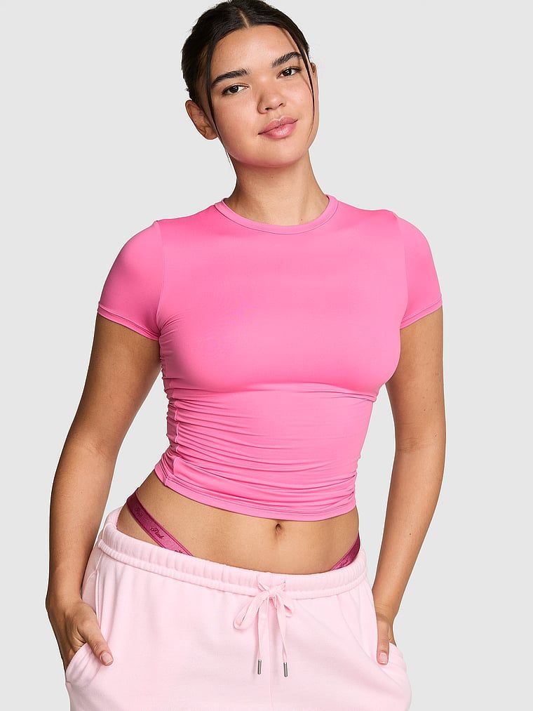 Elastična majica PINK Base kratkih rukava