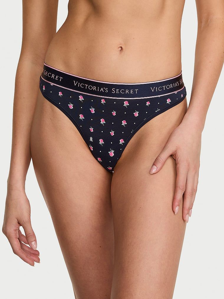 Cotton Pamučne tange s logotipom