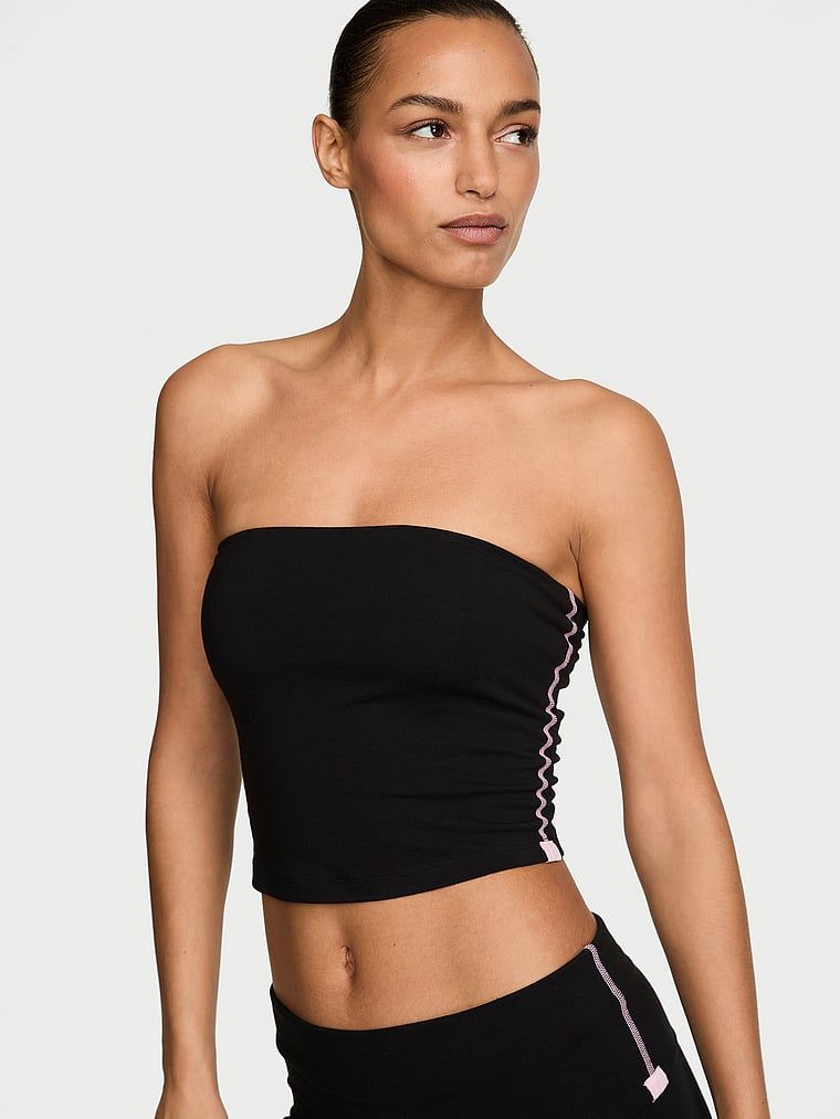 Angel Essentials Pamučni top bez naramenica