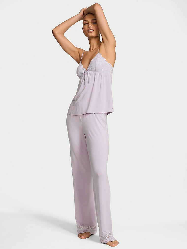 Victoria's Secret Komplet majice i hlača od modala SoSoft s čipkastim rubom