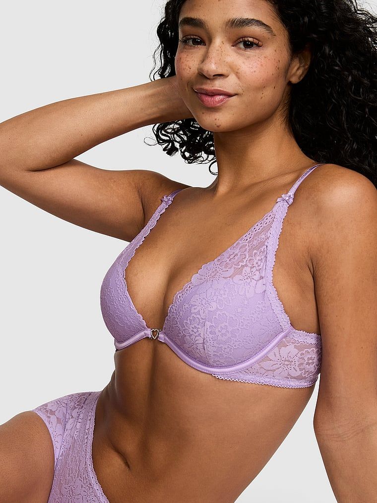 PINK Wink lagano podstavljeni plunge grudnjak