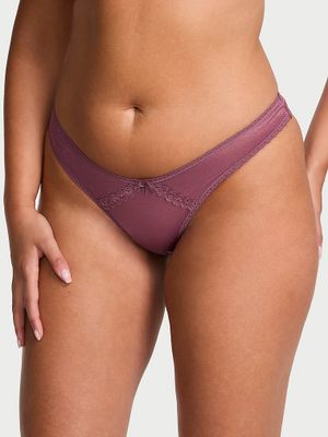 Dream Angels Tanga gaćice od prozirnog svjetlucavog materijala s čipkastim obrubom