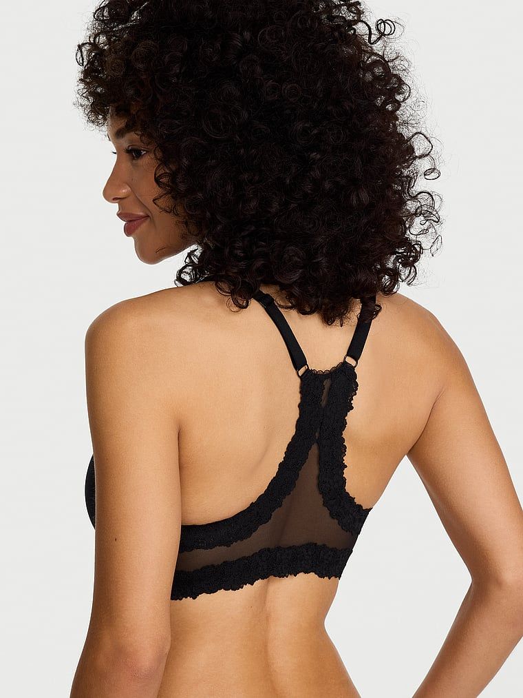 Body by Victoria Lagano podstavljeni čipkasti grudnjak Racerback Demi