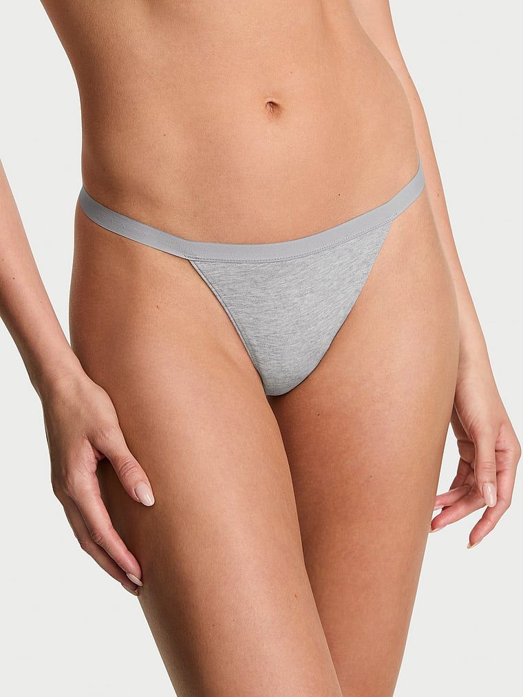 Victoria's Secret Rastezljive pamučne tangice V kroja
