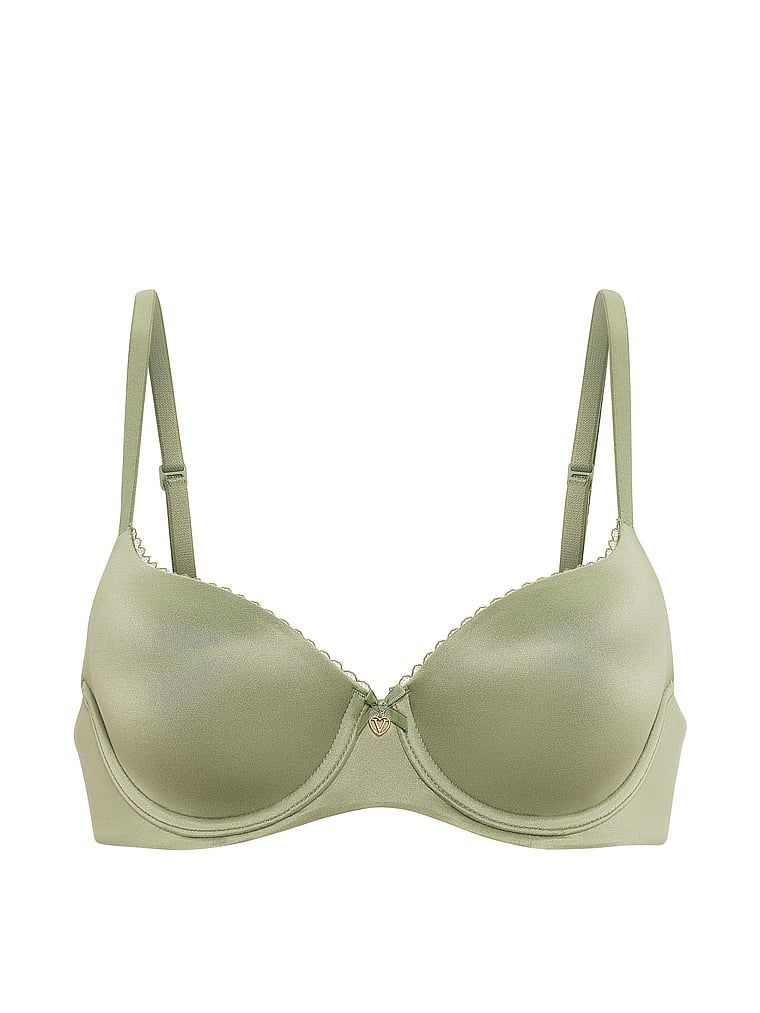 Blago podstavljeni Smooth Demi grudnjak. Proizvod je zelene boje i dolazi iz kolekcije Body by Victoria.
