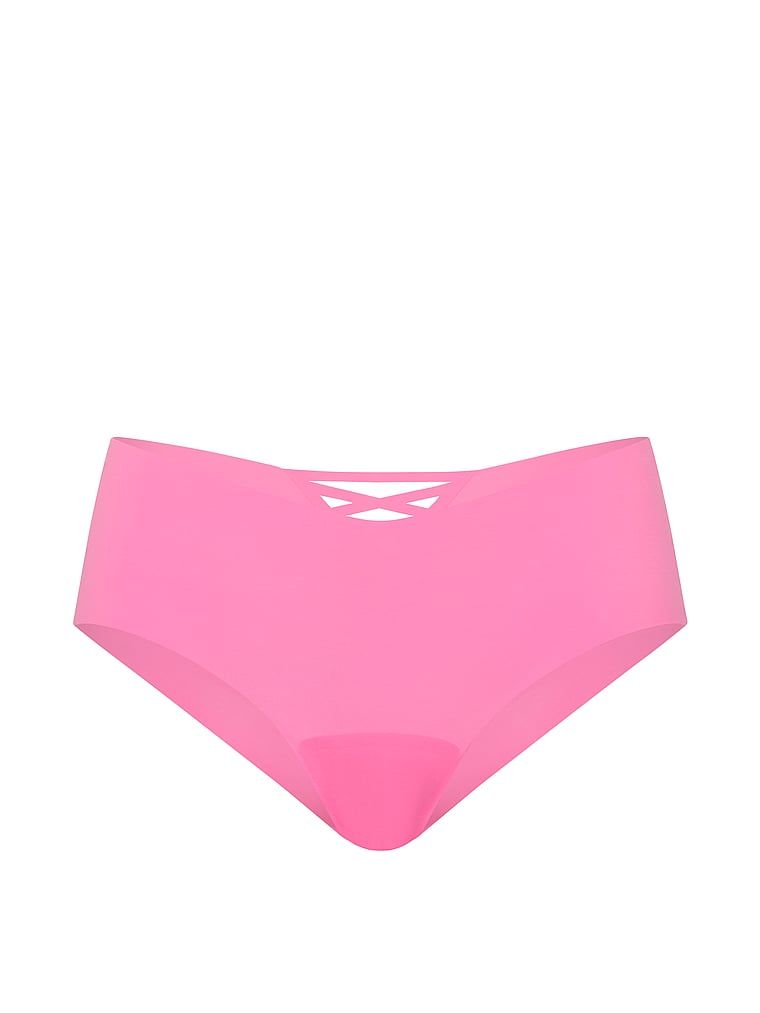 Bešavne gaćice s naramenicama na stražnjem dijelu No-Show Strappy Cheeky. Proizvod je ružičaste boje i dolazi iz No-Show kolekcije.