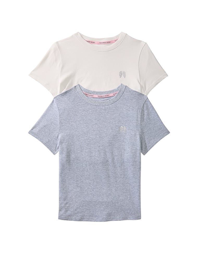 Angel Essentials Pakiranje od 2 pamučne rastezljive majice kratkih rukava Perfect Tees