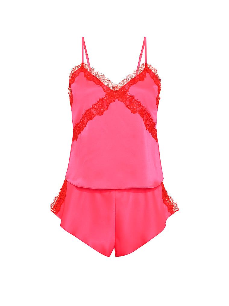 Set čipke za spavanje s čipkom Satin Rose i čipkom. Proizvod je ružičaste boje i dolazi iz kolekcije Very Sexy.