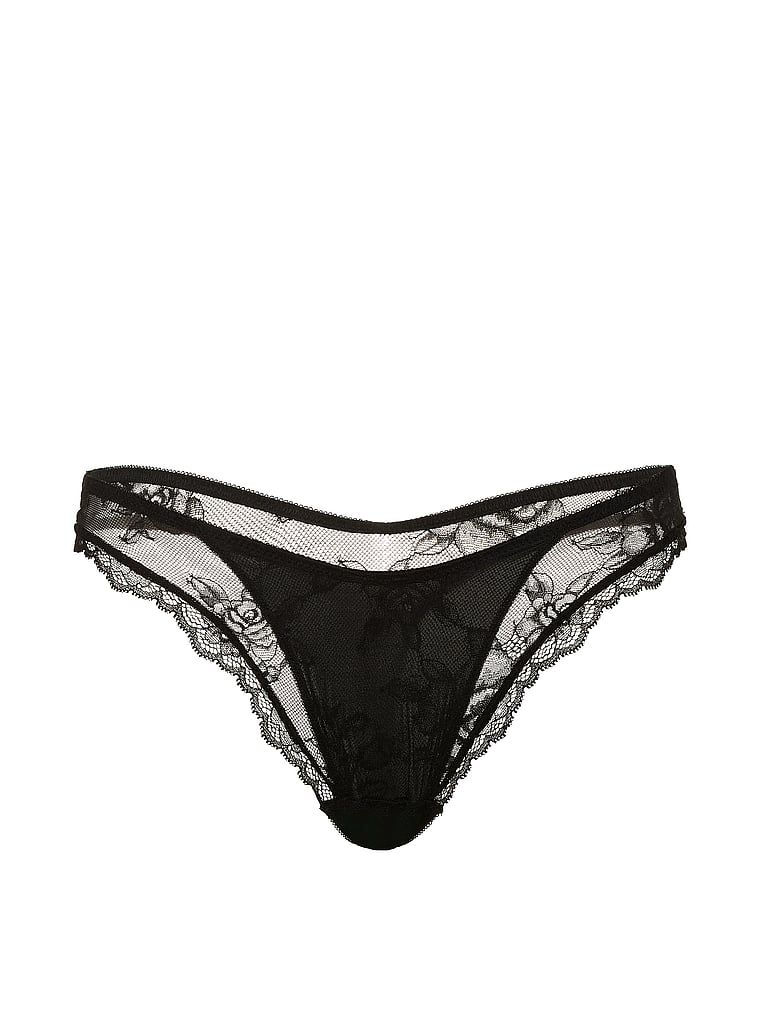 Čipkasti preklop tanga. Proizvod je crne boje i dolazi iz kolekcije Very Sexy.